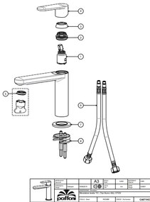 Paffoni Candy wastafelmengkraan opbouw chroom