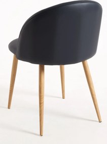 Set 4 Vint Kunstlederen Stoelen