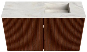 Mondiaz Joya DLux 70cm toiletmeubel ruby met wastafel faye rechts 1 kraangat ostra