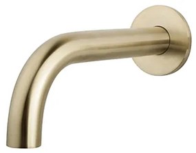 Mueller Gold inbouw muuruitloop 20cm geborsteld messing