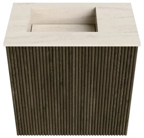 Mondiaz Joya DLux 40cm toiletmeubel shadow met wastafel faye links zonder kraangat meli