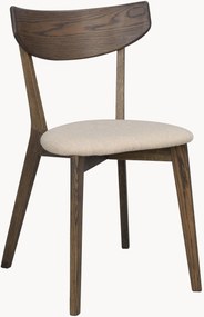 Gestoffeerde stoelen Ami van eikenhout, 2 stuks