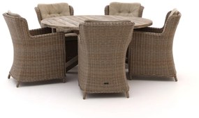 Diningset Intenso | 5 personen | Tuinset wicker (vlechtwerk) | 6-delig | Kees Smit Tuinmeubelen