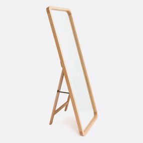 Spiegel op voet/psyche in beukenhout 50x150 cm, Alaria