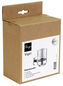 Plieger Vigo glashouder met glas chroom