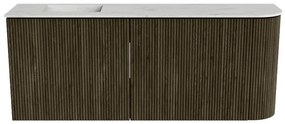 Mondiaz Joya DLux 100cm toiletmeubel ronding rechts shadow met wastafel faye links zonder kraangat opalo