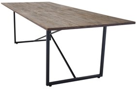 Jörn Industriele Eettafel - X-Bang - Teak Hout - 250x100 cm - Jorn