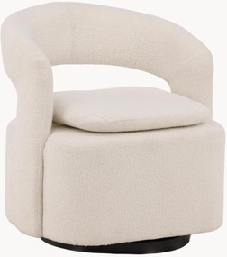 Draaifauteuil van bouclé Laurel