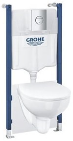 GROHE Solido Bau toiletset - Solido inbouwreservoir - softclose zitting - bedieningsplaat chroom - glans Wit 39900000