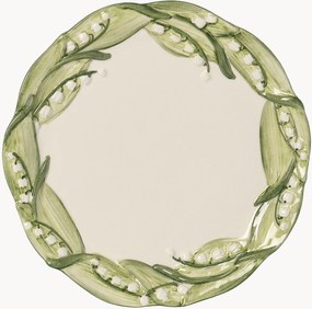 Handbeschilderd ontbijtbord Lily of the Valley