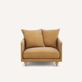 Linnen fluwelen fauteuil, LAZARE