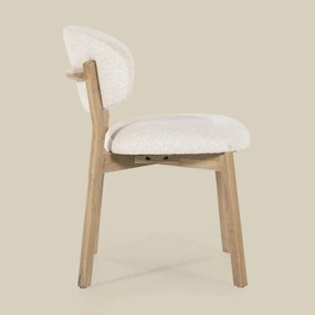 Eleonora Mikky Luxe Eetkamerstoel Eiken Beige En Stof