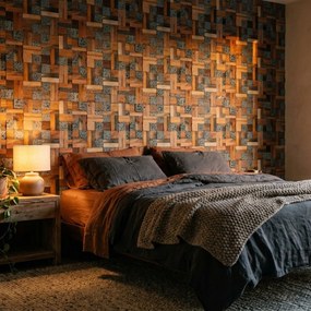 3D Houten Wandpaneel | Lava Mix | 30×30 cm | Wanddecoratie