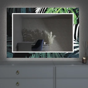 LED spiegel met decor D17