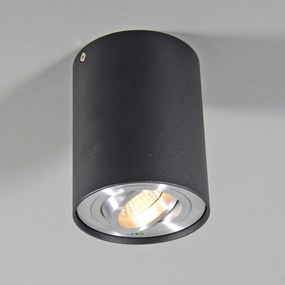 Set van 4 Spot / Opbouwspot / Plafondspots antraciet draai- en kantelbaar - Rondoo up Modern GU10 Binnenverlichting Lamp