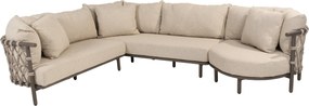 Ezra modulaire organische hoek loungeset 3 delig terre 4 Seasons Outdoor