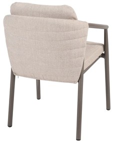 Taste by 4 Seasons Barolo tuinset terre met Sarah tafel 120 cm Tuinstoel   bruin weerbestendig