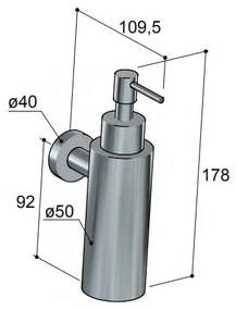 Hotbath Cobber Zeepdispenser Wandmodel Wit Mat CBA09