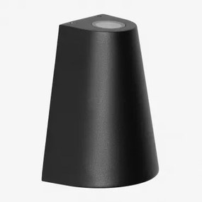 Aluminium Buitenwandlamp Met 2 Urbary Lichtpunten Zwart - Sklum