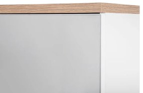 Comad Bali White 841 FSC spiegelkast 80cm eiken/wit