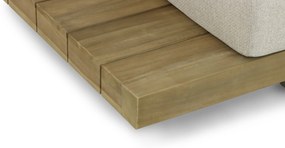 Hoek loungeset 6 personen Teak Taupe  Santika Furniture Santika