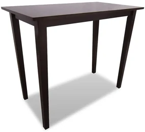vidaXL Bartafel met 4 barstoelen set hout bruin