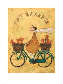 Kunstdruk Sam Toft - Cat Baskets, (30 x 40 cm)