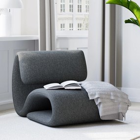 Dan-Form Dubna Design Lounge Stoel Boucle Pebble Grey