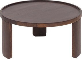Ronde Salontafel Set Bruin - 70 X 70cm.