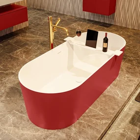 Mondiaz Noble vrijstaand bad 180x75cm kleur fire/talc