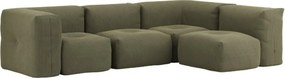 Soft Zitzak Indoor 4 Seater Hoekbank - Corduroy Olive