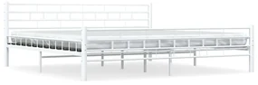 vidaXL Bedframe metaal wit 200x200 cm