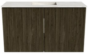 Mondiaz Joya DLux 70cm toiletmeubel shadow met wastafel faye midden 1 kraangat ostra