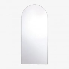 Belm Metalen Wandspiegel Grijs – Chroom & 90 X 200 Cm - Sklum