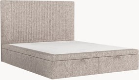 Handgemaakt gestoffeerd bed Mavel met opbergruimte