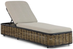Lifestyle Garden Furniture Nice Ligbed Verstelbaar Aluminium/wicker Grijs