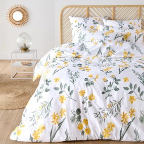 Bedset in katoen, vierkantig kussensloop, Jeanille