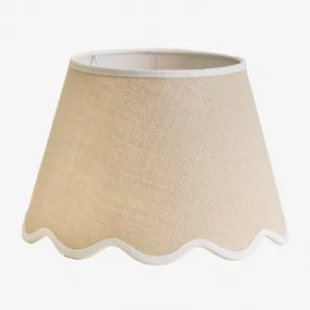 Berner Lampenkap Ø35 Cm & Natuurlijke Jute - Wit Katoen - Sklum