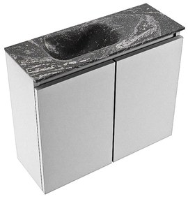 Mondiaz Ture DLux toiletmeubel 60cm plata met wastafel lava links met kraangat