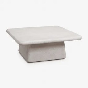 Vierkante Salontafel 105x105 Cm In Cement Maelis Lichtgrijs - Sklum