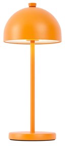 Buitenlamp met dimmer Tafellamp met dimmer oranje incl. LED IP54 oplaadbaar met laadstation - Squirrel Modern IP54 Buitenverlichting rond Lamp