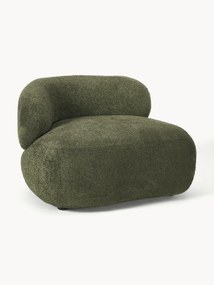 Loungefauteuil Alba uit teddy bouclé