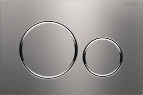 Geberit Sigma 20 bedieningspaneel rvs geborsteld/chroom voor Sigma reservoirs 8cm (UP720) en 12cm (UP320)