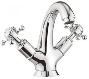 Crosswater Belgravia Wastafelkraan - kruisgreep - zonder waste - chroom BL112DNC