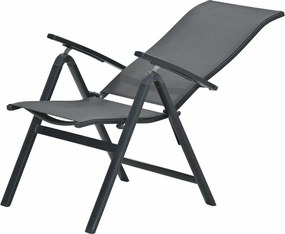 Garden Impressions Siena tuinstoel verstelbaar - donker grijs