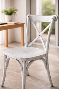 Set Van 4 Altea Polypropyleen Stoelen Met Houteffect