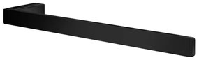 Smedbo Outline Handdoekhouder - 38x2.2x5.2cm - ophangen - Aluminium Mat zwart FB211