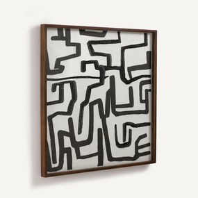 Handgeschilderd en geborduurd rijstpapier, BAZIO