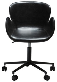 Dan-Form Gaia Design Bureaustoel Met Armleuning Zwart Kunstleer