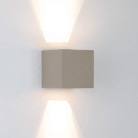 Reach Up en Down Muurlamp Champagne Kubus met LED